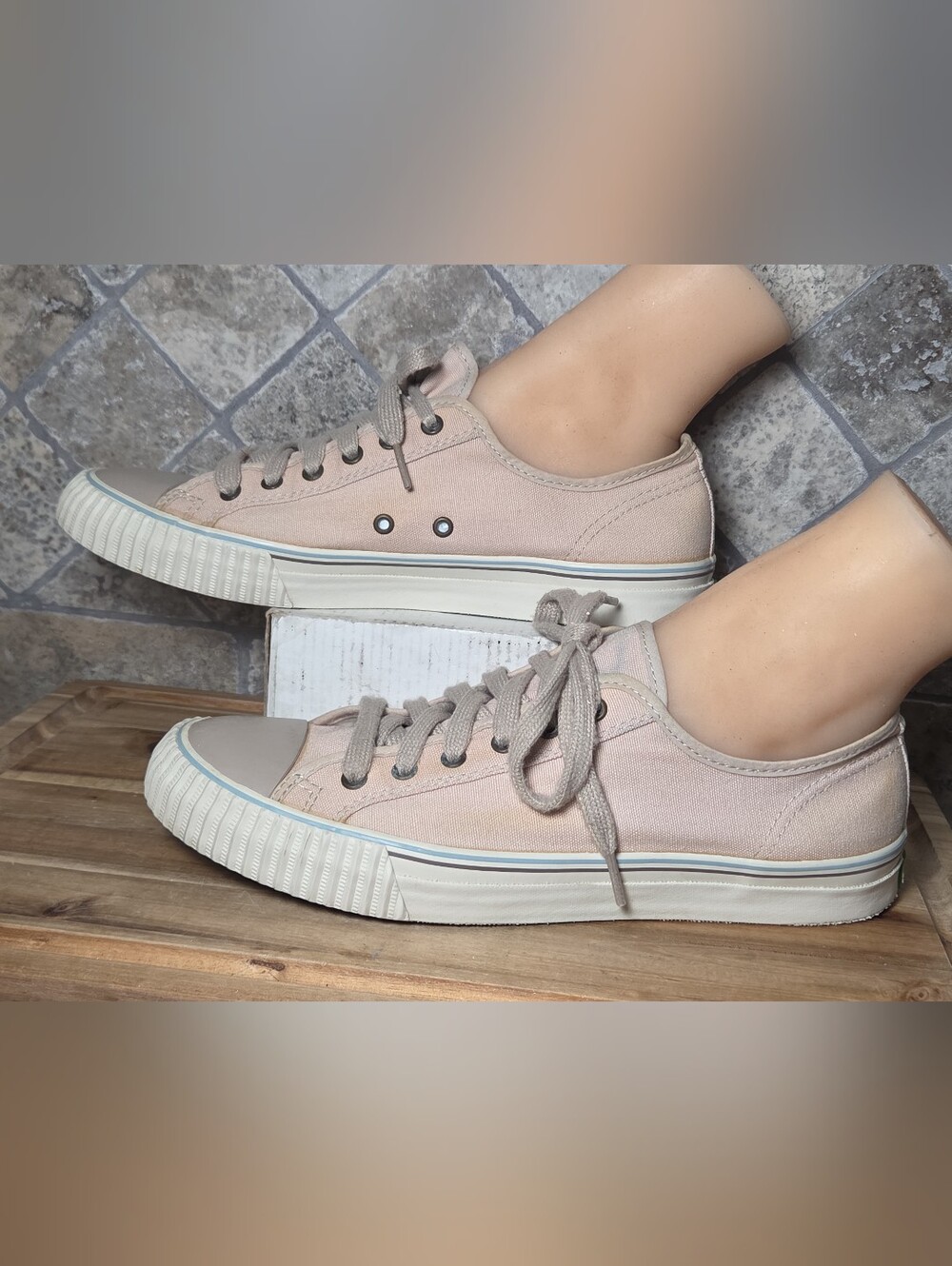 PF Flyers Womens Ladies Pink Vulcnized RW Sneaker Shoes Size Men 10/ Woman 11.5